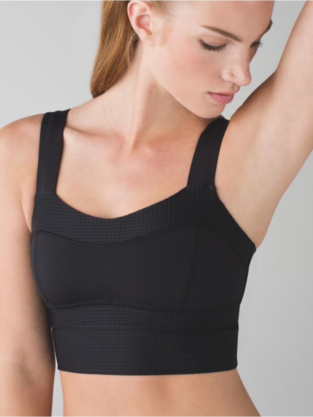 lululemon athletica Black Longline Sports Bra